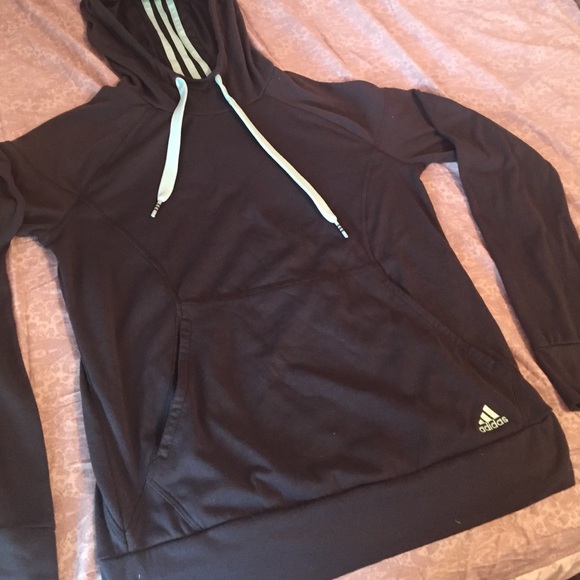 adidas Tops - Adidas Dark gray and mint green hoodie!