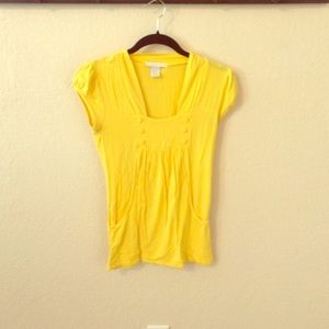 Women's yellow military blouse