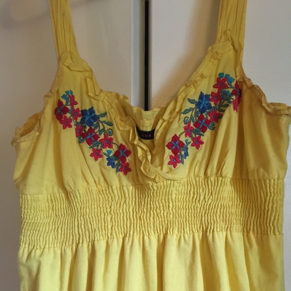 Yellow Mexican dress - Picture 1 of 3