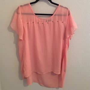 Light pink top