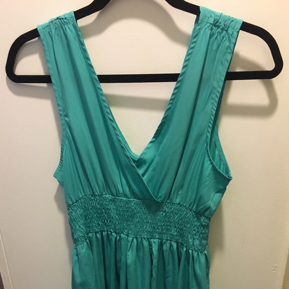 Turquoise blue dress