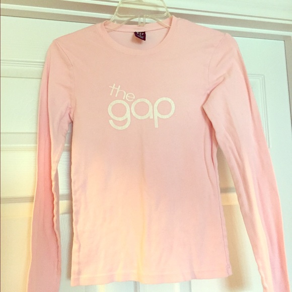 Pink Gap Long Sleeve T-Shirt