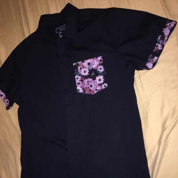 Floral button up shirt