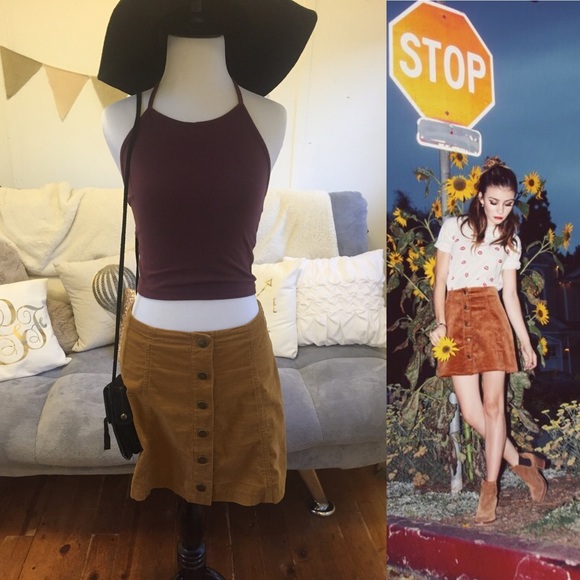 ✨NWT✨ Button Up Corduroy Skirt