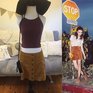 ✨NWT✨ Button Up Corduroy Skirt