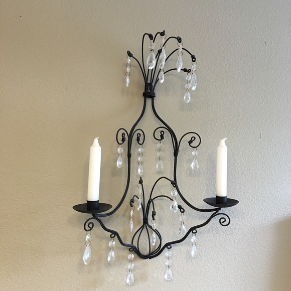 CHANDELIER CANDLE HOLDER Black/Brown - Picture 2 of 4