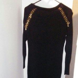 Black sweater dress