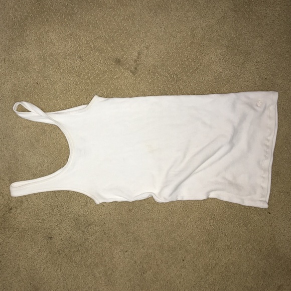 Plain white tank top