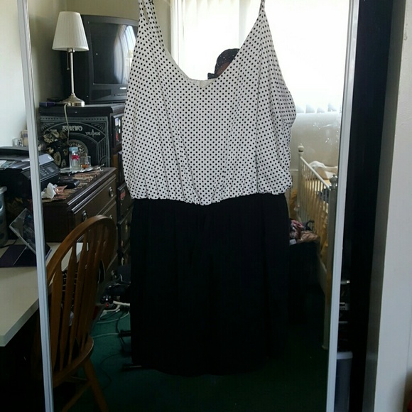 Plus size polka dot romper