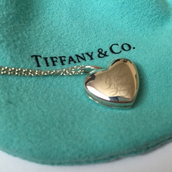 tiffany co jewelry never worn tiffany heart shaped locket chain locket size photos