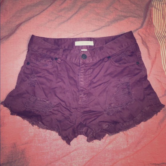 Delia's maroon high waist Shorts