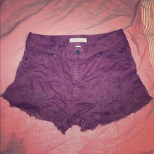 Delia's maroon high waist Shorts