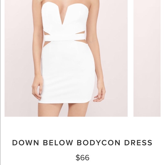 White cutout Tobi dress S