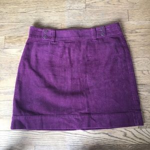 Plum corduroy skirt from Ann Taylor Loft size 4