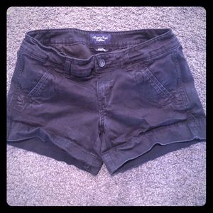 American eagle black stretch shorts