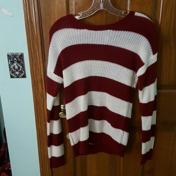 Francescas soft cotton striped sweater