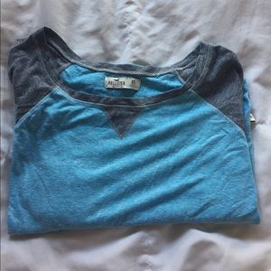 Hollister baseball style t-shirt