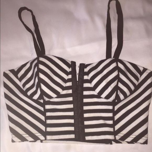 Striped crop top