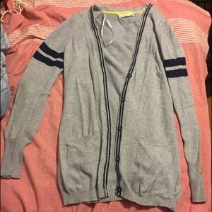 Gray cardigan