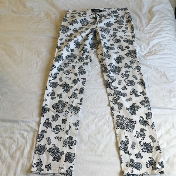 floral printed chinos