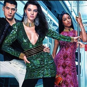 Balmain Dresses - Balmain x H&M Exclusive Green Dress NWT Balmain Dresses - Balmain x H&M Exclusive Green Dress NWT