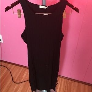 midi black dress