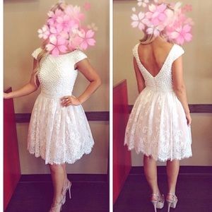 Beautiful pearl & lace dress!!!