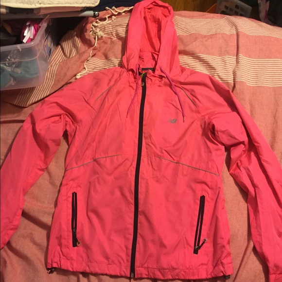 Pink rain jacket