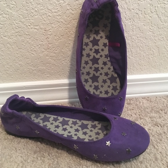 Purple ballet flats