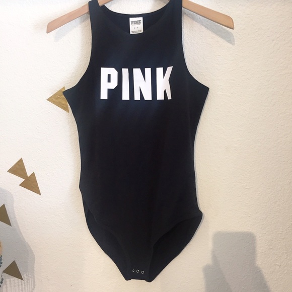 New PINK Black Leotard