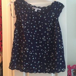 SOLD! Navy blue blouse