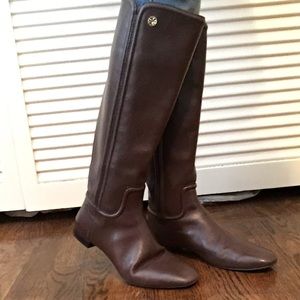 Like New Tory Burch Brown Leather Riding Boots