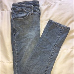 Light wash denim jeans