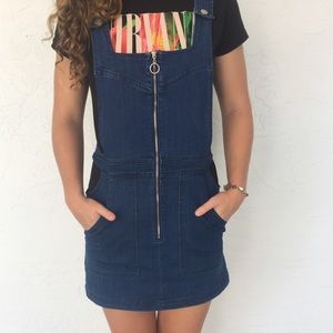 Bullhead Denim Overalls Dress