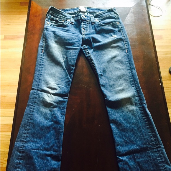 True Religion distressed "Becky" Jeans
