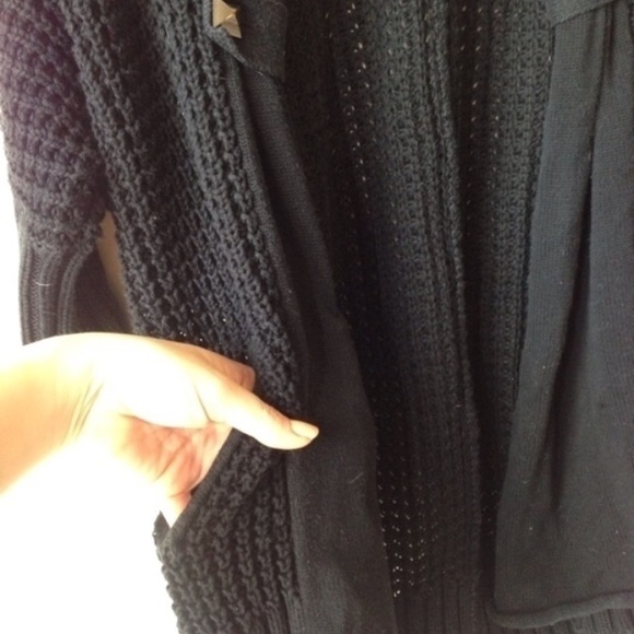 Guess black thick knit cardigan - Picture 2 of 4