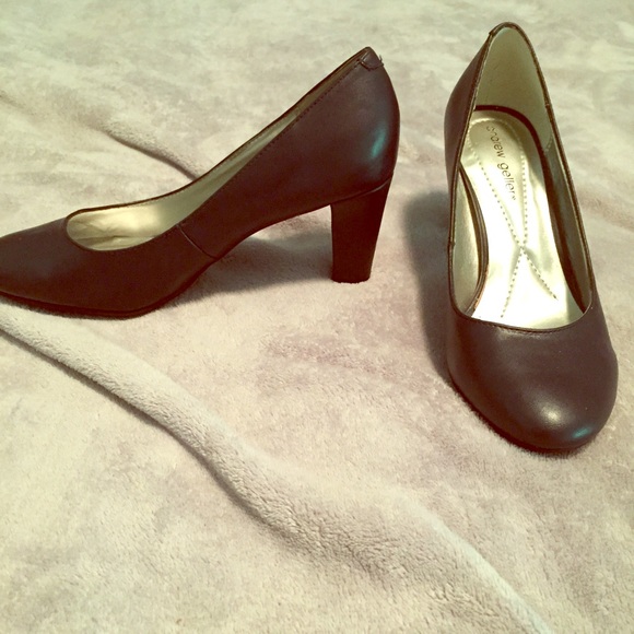 Navy blue high heels