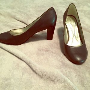 Navy blue high heels