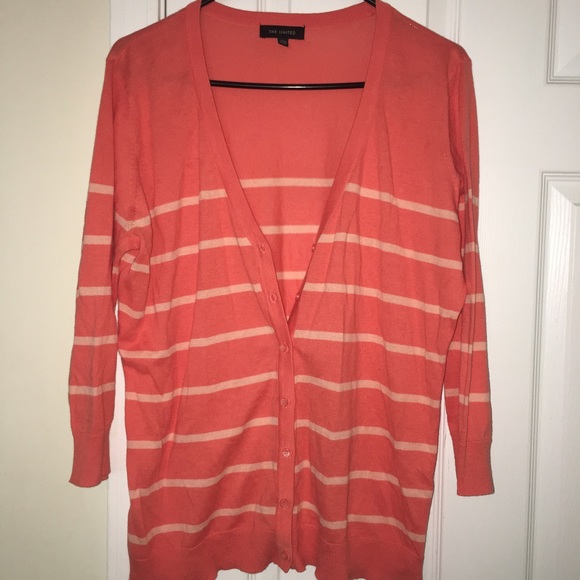 Limited orange stripe cardigan