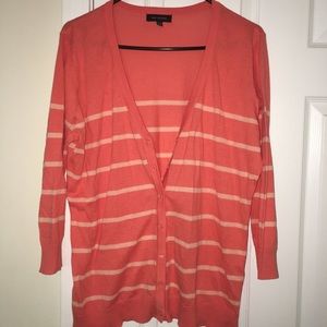 Limited orange stripe cardigan