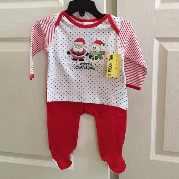 NWT Absorba Merry Christmas set- 3/6 months