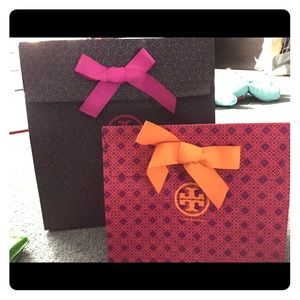 Two Tory Burch gift bag. One XL and SM gift bag.
