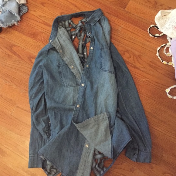 Millau LF denim skull cardigan