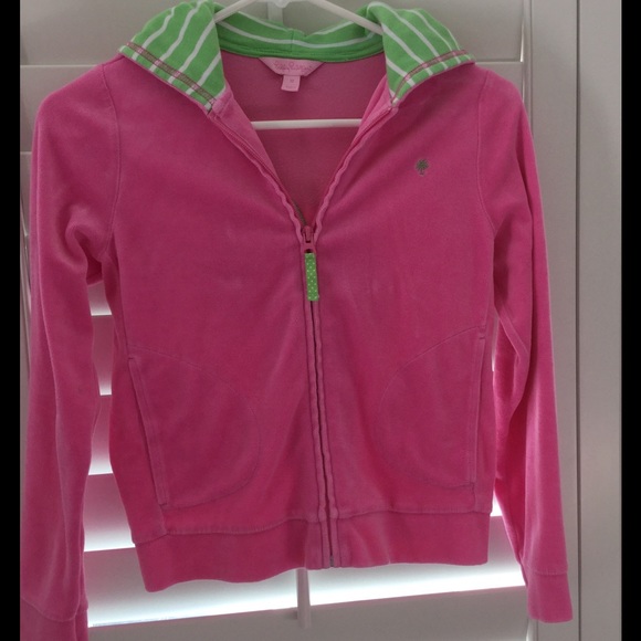 Lilly Pulitzer child's velour hoodie, size 12