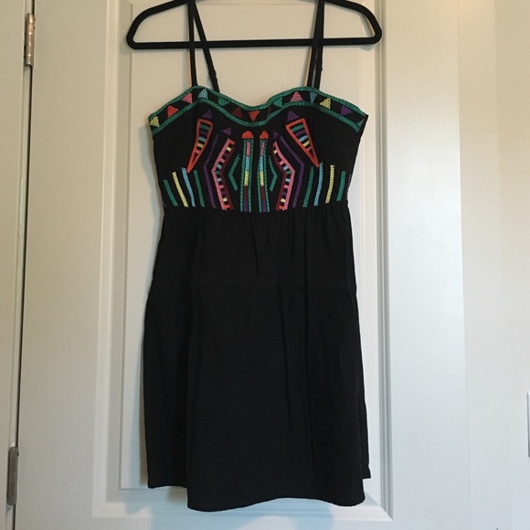 Urban outfitters embroidered bodice dress