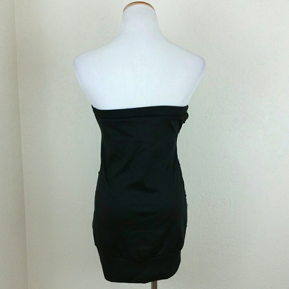 Plus Black & White Strapless Top - Picture 4 of 4