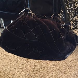 Juicy Couture Black Velour Purse Juicy Couture Black Velour Purse