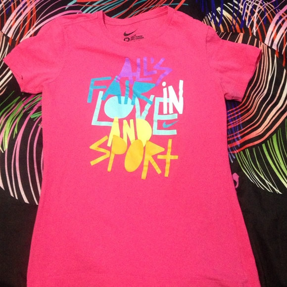 Pink Nike shirt
