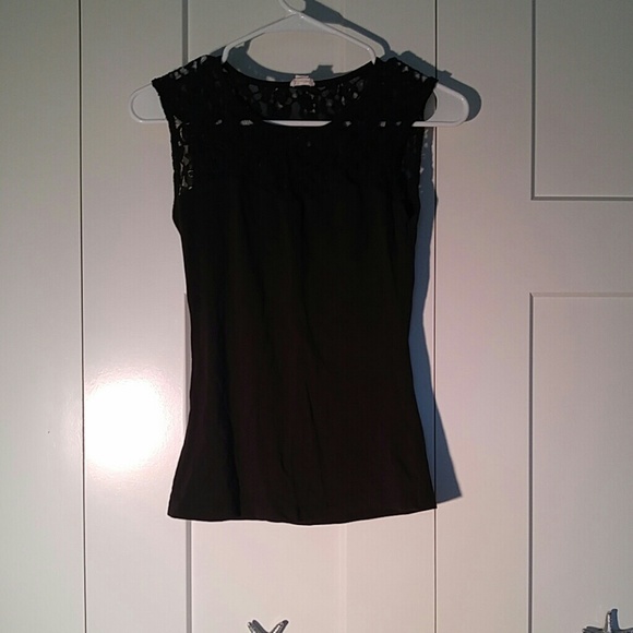 Black lace top