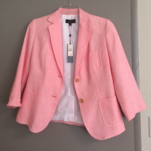 Talbots linen blazer Size 6